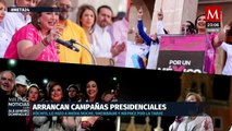 Claudia Sheinbaum, Xóchitl Gálvez y Jorge Álvarez Máynez ya arrancaron sus campañas