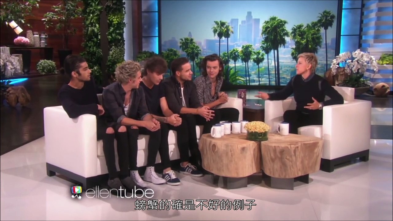 【字幕】 OneDirection on the Ellen show 2014.11