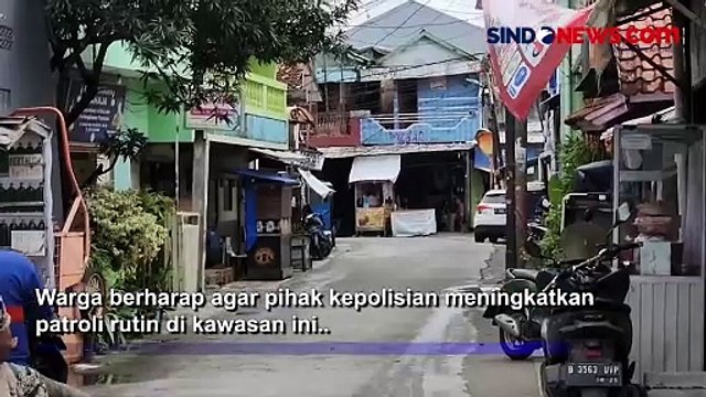 Terekam CCTV, Dua Kelompok Remaja Tawuran di Pemukiman Padat Penduduk di Koja