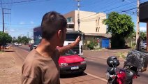 Atenção motociclistas! Óleo na Rua Rio da Paz já fez uma vítima