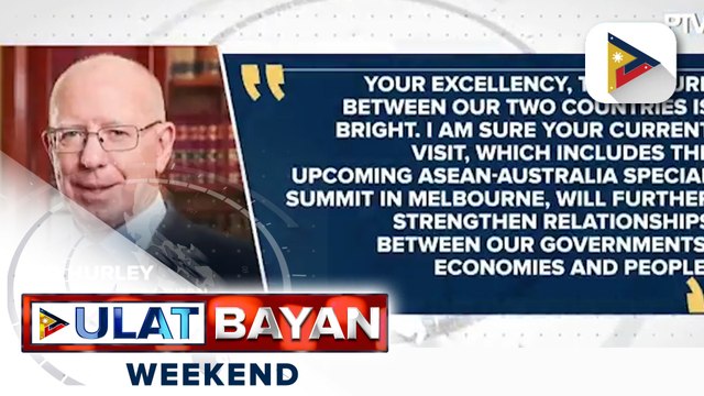 Australian Governor General David Hurley, naniniwalang magiging maganda ang relasyon ng Pilipinas at Australia