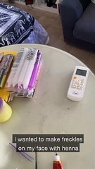 Henna Freckles Gone Wrong
