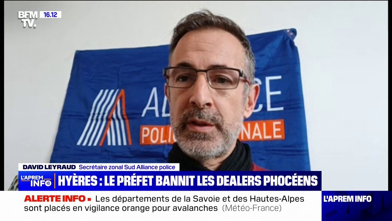 "La mesure en elle-même me semble hors-sol":  David Leyraud (Sud Alliance police) réagit à l'arrêté qui interdit la circulation des dealers marseillais à Hyères