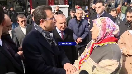 İmamoğlu, yardıma ihtiyacı olan ev hanımıyla sohbet etti: İmkan sunan bir belediyecilik yapmaya çalışıyoruz
