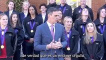 Pedro Sánchez recibe a las jugadoras de la Selección tras la Nations League