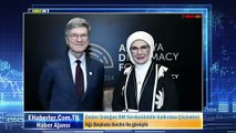 Emine Erdoğan BM Sürdürülebilir Kalkınma Çözümleri Ağı Başkanı Sachs ile görüştü
