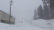Watch: Northern California blizzard brings 10ft of snow and 100mph winds