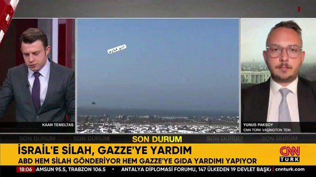 ABD’den Gazze’ye havadan yardım! CNN TÜRK Washington Temsilcisi detayları aktardı