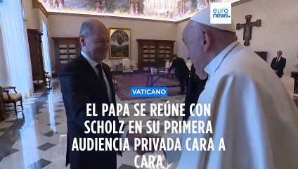 El canciller alemán Scholz visita por primera vez al Papa en el Vaticano