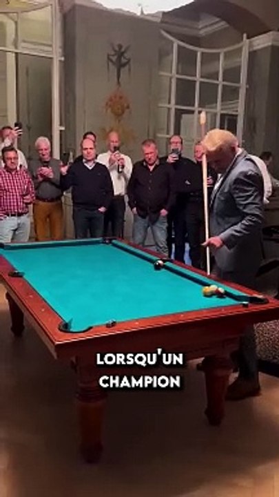 Une scène incroyable champion du monde de billard