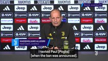 Football's losing an extraordinary player - Allegri on Pogba's doping ban