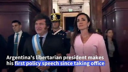 Milei addresses Congress in Argentina's 'most critical economic moment'
