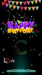 C letter black screen status ✨C name birthday whatsapp status