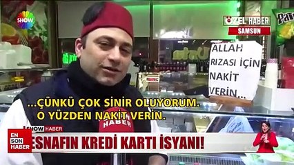 Samsun'da esnafın kart isyanı: Cebimize para girsin