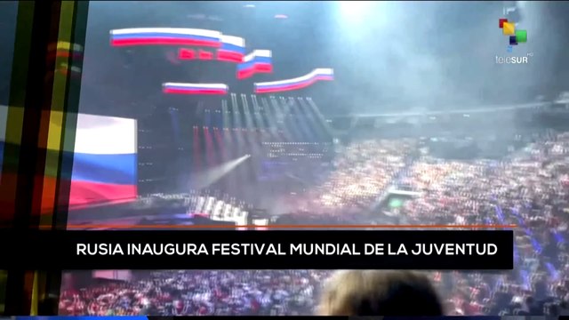 teleSUR Noticias 14:30 02-03: Rusia inaugura Festival Mundial de la Juventud