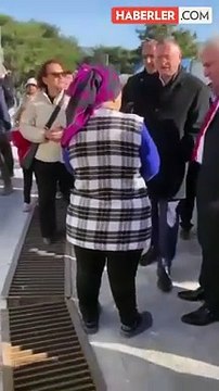 CHP'nin Hatay adayı Lütfü Savaş'a depremzede kadından sert tepki: Ben cenazelerimi gömerken neredeydin?