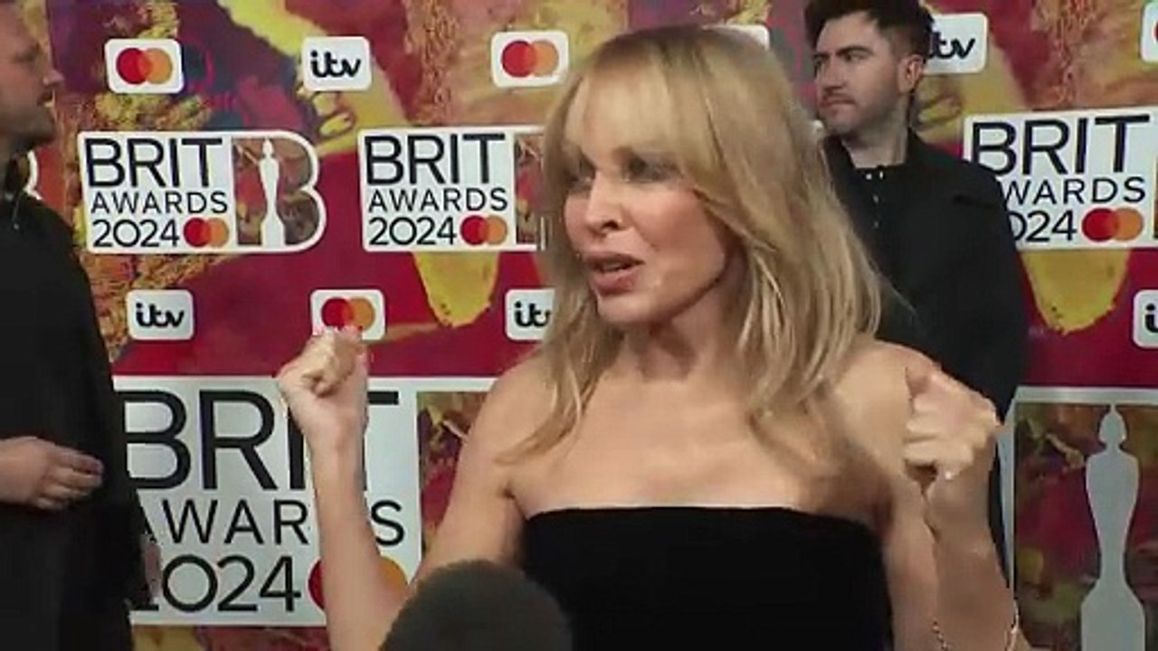 Kylie Minogue attends BRIT Awards 2024