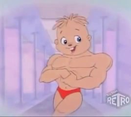 Muscle Cartoon Clip - Alvin and The Chipmunks