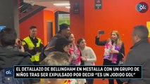 El detallazo de Bellingham en Mestalla con un grupo de niños tras ser expulsado por decir “es un jodido gol”