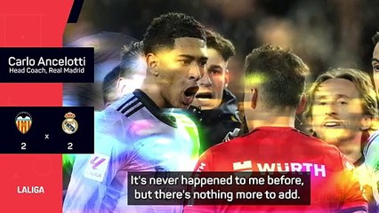 Ancelotti has never seen anything like Bellingham's disallowed 'winner' v Valencia