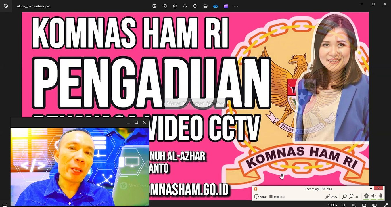 RISMON SIANIPAR MEMBUAT ADUAN KE KOMNAS HAM RI TERKAIT VIDEO CCTV REKAYASA JESSICA WONGSO