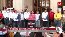 La candidata a la presidencia Xóchitl Gálvez, visitó tres ciudades en menos de 24 horas