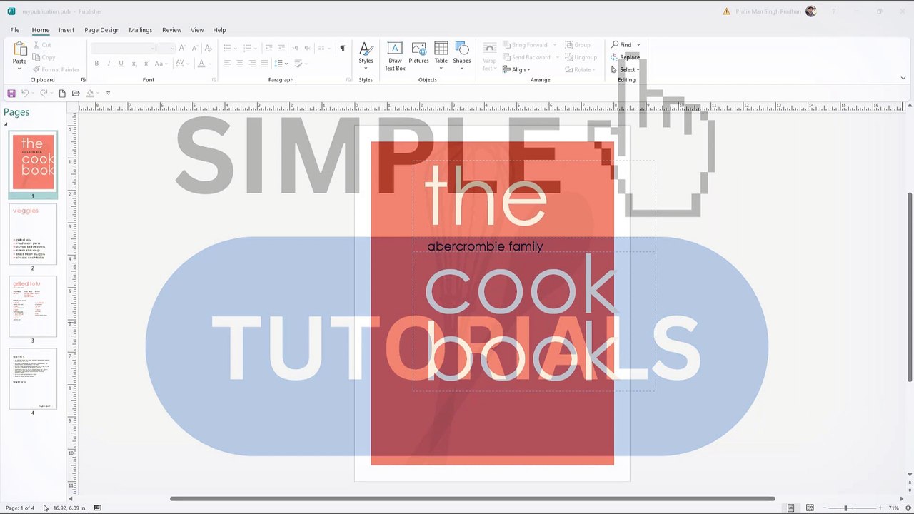 Microsoft Publisher Section 9 Print Setup and Print Document - video ...