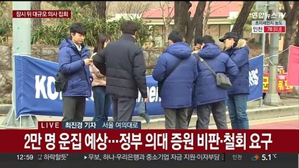 여의도서 의사 단체 집회…2만명 참석 예상