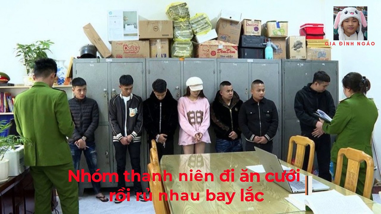 Nhóm thanh niên đi ăn cưới rồi rủ nhau bay lắc