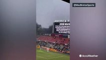 Winter wonderland crashes MLS match in Utah