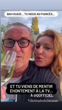 Christophe Dechavanne avait expliqué vendredi dans Quotidien que son ex-compagne qui a témoigné chez Hanouna mentait : Elle publie des vidéos prouvant les fiançailles qu'il démentait