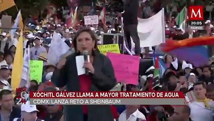 Xóchitl Gálvez lanza desafío a Sheinbaum por agua de pipas en CdMx