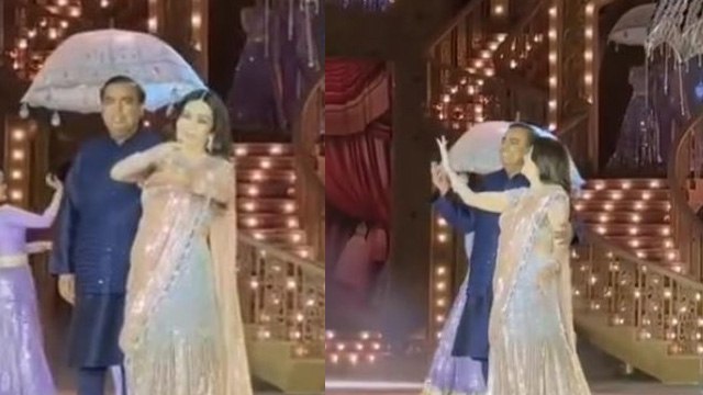 Anant Ambani Pre Wedding: Mukesh Ambani Nita Ambani Romantic Dance,Inside Video Viral...