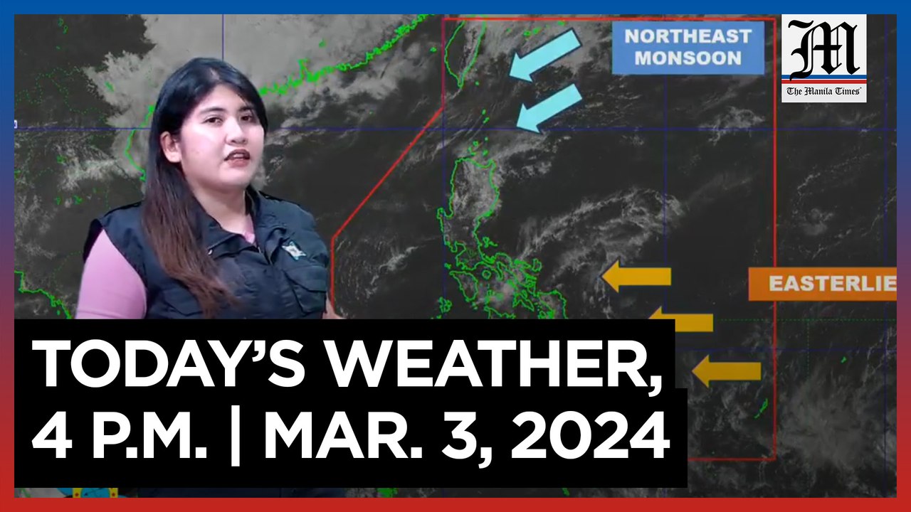 Today's Weather, 4 P.M. | Mar. 3, 2024