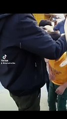 Snake catching snake biting