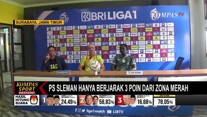 Berjarak Hanya 3 Poin dari Zona Degradasi, PS Sleman Butuh Kemenangan!