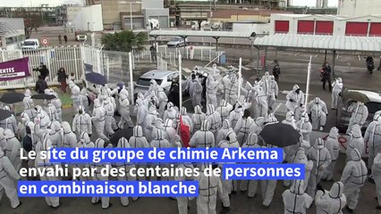 Perfluorés: des centaines de militants écologistes s’introduisent sur un site Arkema