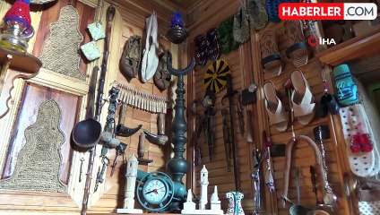 Baba Ocağını Restore Edip Kültür Evinde Sergiliyor