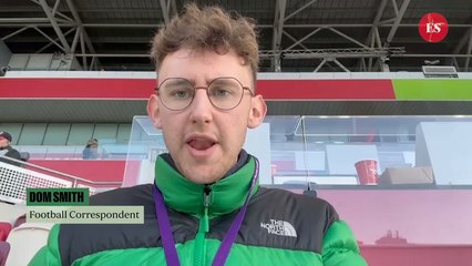 Dom Smith reacts to Brentford vs Chelsea draw