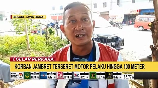 Video Viral Rekam Korban Jambret Terseret Motor Pelaku hingga 100 Meter!