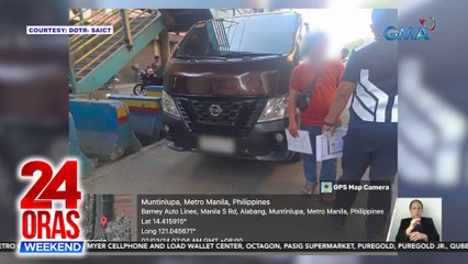 Colorum van na dati nang nasita, nahuling bumiyahe pa rin at pinagawan ng plaka | 24 Oras Weekend