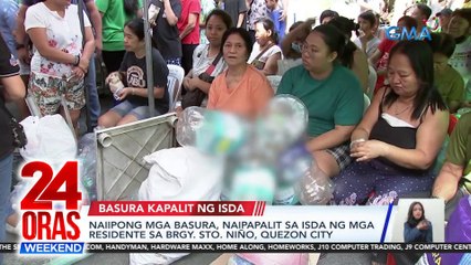 Naiipong mga basura, naipapalit sa isda ng mga residente sa Brgy. Sto. Niño, Quezon City | 24 Oras Weekend