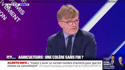 Colère agricole: "Je considère que nous avons besoin de continuer à travailler" affirme Marc Fesneau (Ministre de l'agriculture)