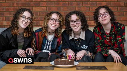 Identical quads who beat odds to even be born are turning 18 - and will separate for first time