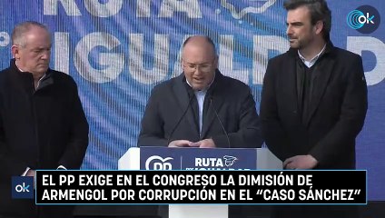 El PP exige en el Congreso la dimisión de Armengol por corrupción en el "caso Sánchez"