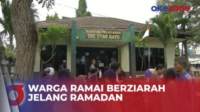 Laporan Langsung dari TPU Kemiri Rawamangun, Warga Ramai Berziarah Jelang Ramadan