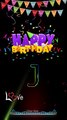 J letter black screen status ✨J name birthday whatsapp status