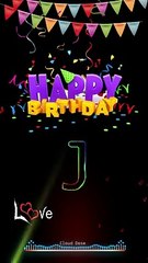 J letter black screen status ✨J name birthday whatsapp status