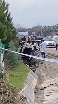 Sinop Gerze yaykıl trafik kazası