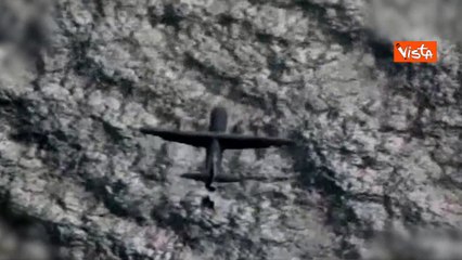 Ecco il lancio degli aiuti umanitari di Usa a Gaza